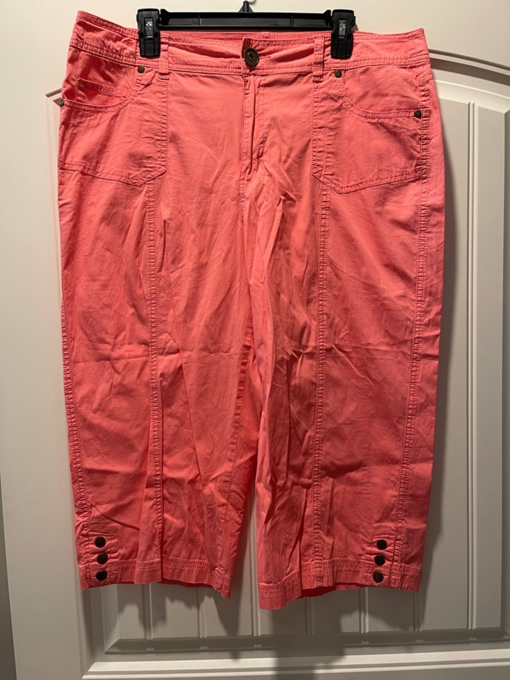 Kim Rogers Coral Capri Pants